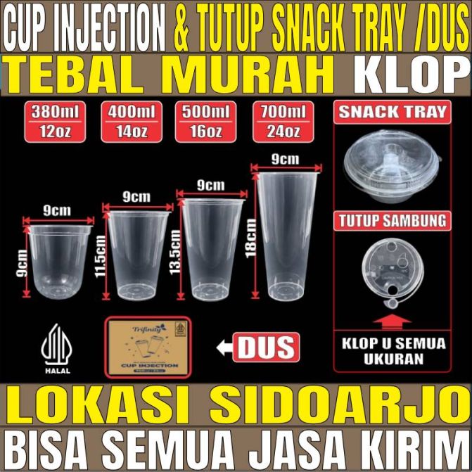 VARIAN Cup Injection n Tutup Tebal 22gr