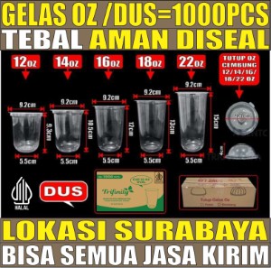 VARIAN Gelas Oz n Tutup Tebal 8gr
