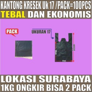 Kantong Kresek uk 17 Plastik Hdpe Tebal PACK