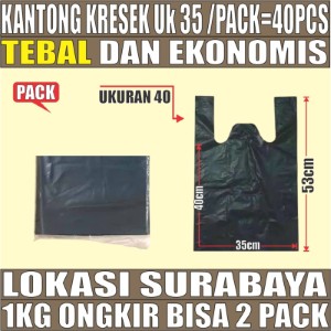 Kantong Kresek uk 35 Plastik Hdpe Tebal PACK