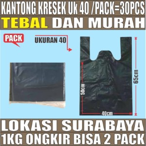 Kantong Kresek uk 40 Plastik Hdpe Tebal PACK