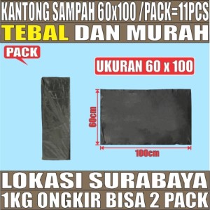 Kantong Sampah 60x100 Plastik Hdpe Tebal Pack