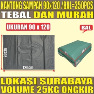 Kantong Sampah 90x120 Plastik Hdpe Tebal Ball 25kg 400pcs tjs