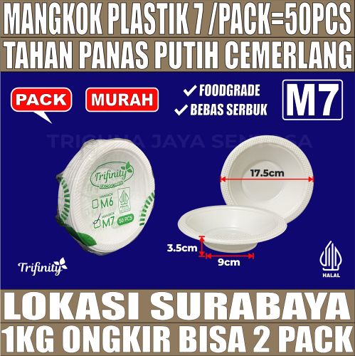 Mangkok M7 Trifinity Besar Pack 50pcs