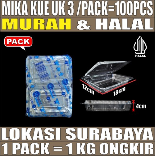 Mika Kue uk 3 Pack 100pcs