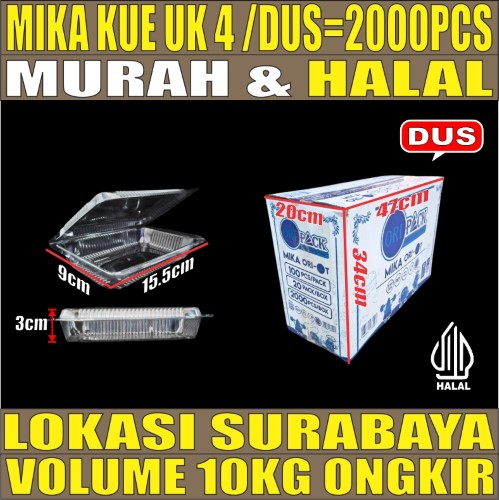 Mika Kue uk 4 Dus 2000pcs Ori