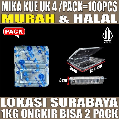 Mika Kue uk 4 Pack 100pcs