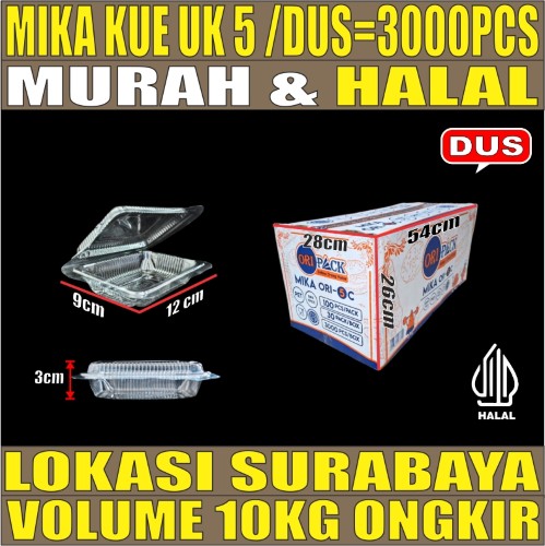 Mika Kue uk 5 Dus 3000pcs Ori