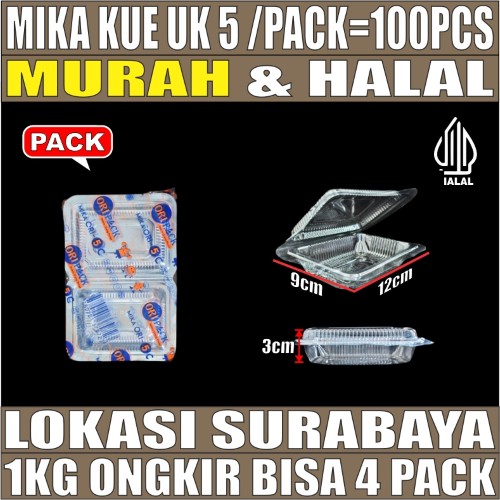 Mika Kue uk 5 Pack 100pcs