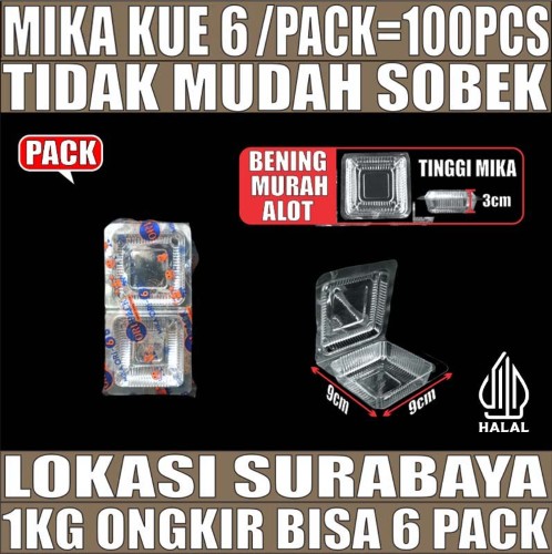 Mika Kue uk 6 Pack 100pcs