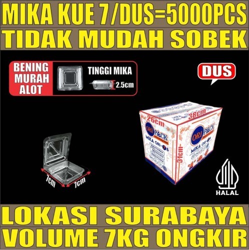 Mika Kue uk 7 Dus 5000pcs Ori