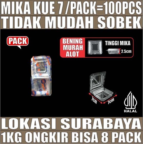 Mika Kue uk 7 Pack 100pcs