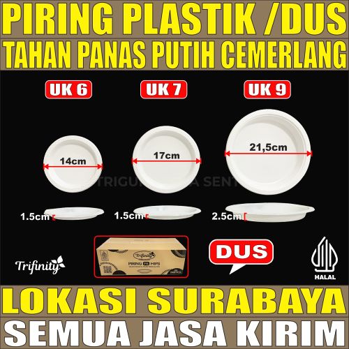 VARIAN Piring Mangkok Plastik Tebal 9gr