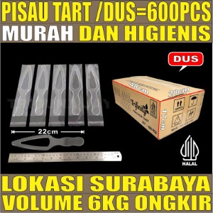 Pisau Kue Tart Besar Dus 600pcs Steril Halal Berat 8,6gr tjs