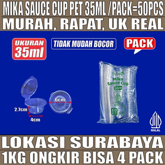 Mika Saus Cup TRIFINITY 35ml Pack 50pcs