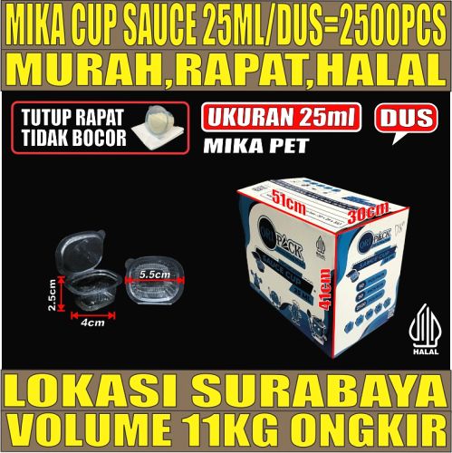 Mika Saus Cup 25ml Dus ori