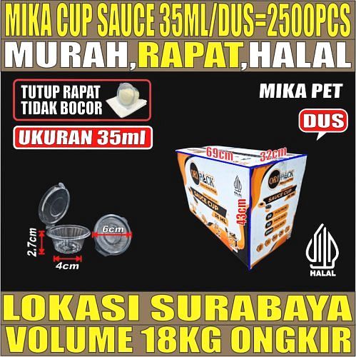 Mika Saus Cup 35ml Dus 2500pcs ori