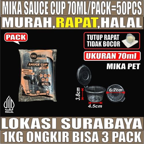 Mika Saus Cup 70ml Pack 50pcs