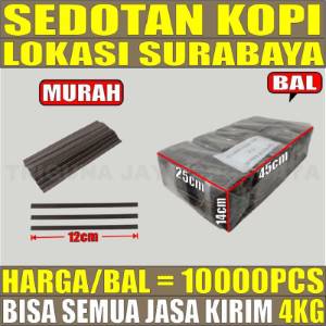 Sedotan Kopi Ball Pipih Plastik 10000pcs