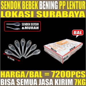 Sendok Bebek Bening Ball 50pack 7200pcs victory vct