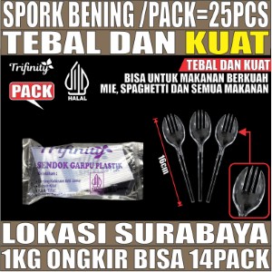 Spork Bening Pack 2in1 Trifinity 25pcs Halal