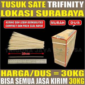 Tusuk Sate Bambu Dus Panda TRIFINITY 30kg 60bungkus tjs