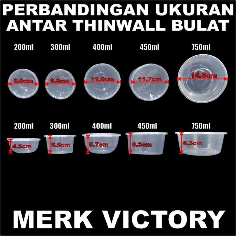 Thinwall Bulat 200ml Pack Victory