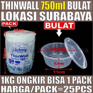 Thinwall Bulat 750ml Pack 25pcs Victory