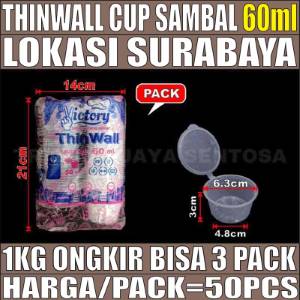Thinwall Cup 60ml Pack 50pcs Victory