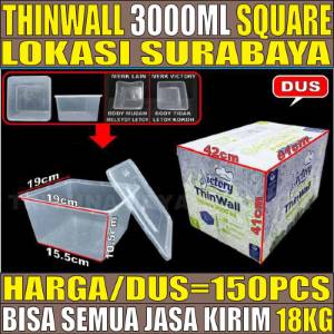 Thinwall SQ 3000ml Dus 150pcs Victory Tebal 67gr vct