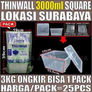 Thinwall SQ 3000ml Pack 25pcs Victory