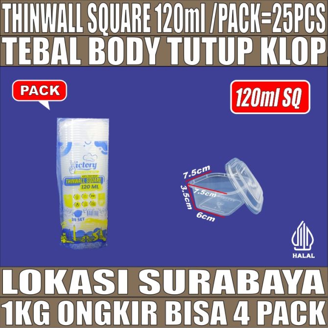 Thinwall SQ 120ml Pack 25pcs Victory