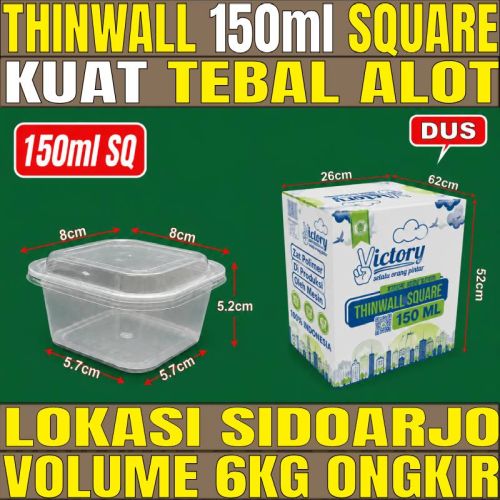 Thinwall SQ 150ml Dus 500pcs Victory Tebal 8.2gr vct