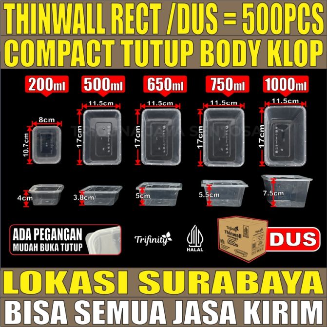 VARIAN Thinwall Rect Tebal 28gr Trifinity
