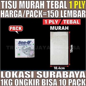 Tisu See U Pack 150sheet Tebal 1ply