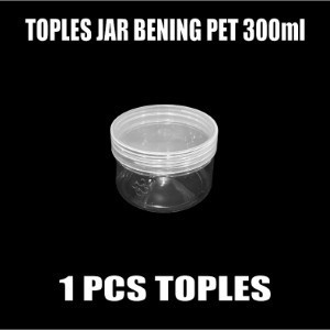Toples 300ml Per 1pcs Jar Silinder Bening Pet